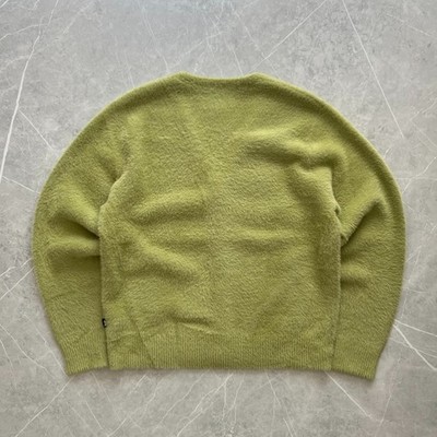 STUSSY SHAGGY CARDIGAN MEDIUM LIME GREEN LOOSE GAUGE VVNDS | eBay
