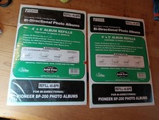2 Packs Pioneer 4 x 6 inch Refills 46-BPR For Bi-Directional Photo Albums BP-200