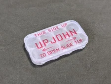 Repro WWII UPJOHN US GI Soldier's Wound Tablets Antibiotics Container Pill Box