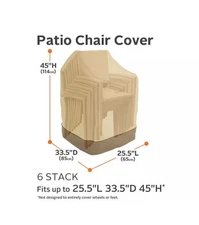Classic Accessories Veranda Stackable Patio Chair Cover One Size