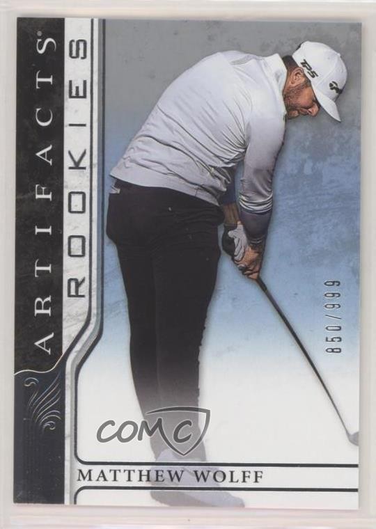 2021 Upper Deck Artifacts Rookies 850/999 Matthew Wolff #75 Rookie RC 00rh