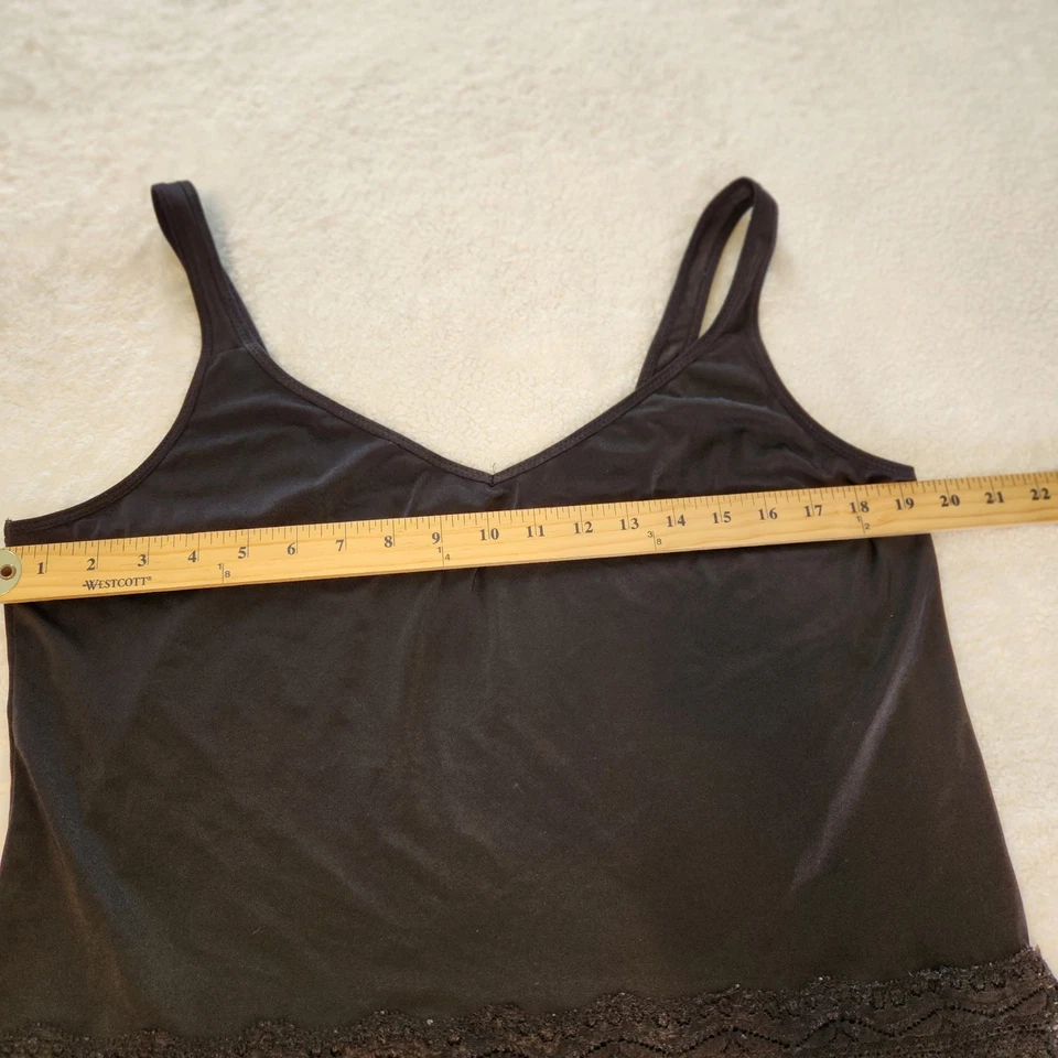 Body Form Para Mujer Talla Grande 3X Negro Forma Camisola Cami Encaje Dobladillo Prendas Moldeadoras Foto 4 de 4