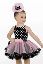 Dance Costume Weissman 13488 Light Pink IC Ballet Tutu Tap Lycra new in bag
