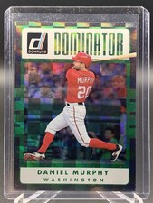 Daniel Murphy 2017 Donruss 331/349 Dominator Silver #D-6 Nationals