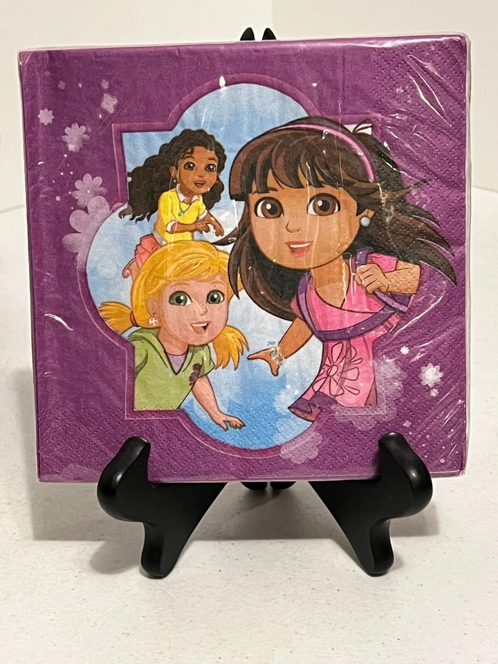 Обеденные салфетки Dora and Friends Party Supplies 16 шт. - 2 слоя. каждая упаковка - Изображение 2 из 3
