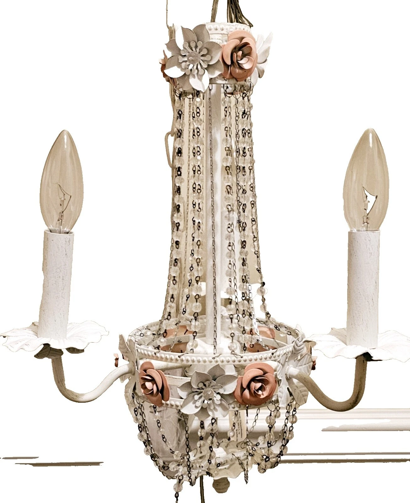 French Country Corded Chandeliers & Ceiling Fixtures