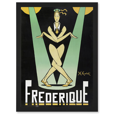 Avelot Frederique Music Hall Star Advert Framed A3 Wall Art Print