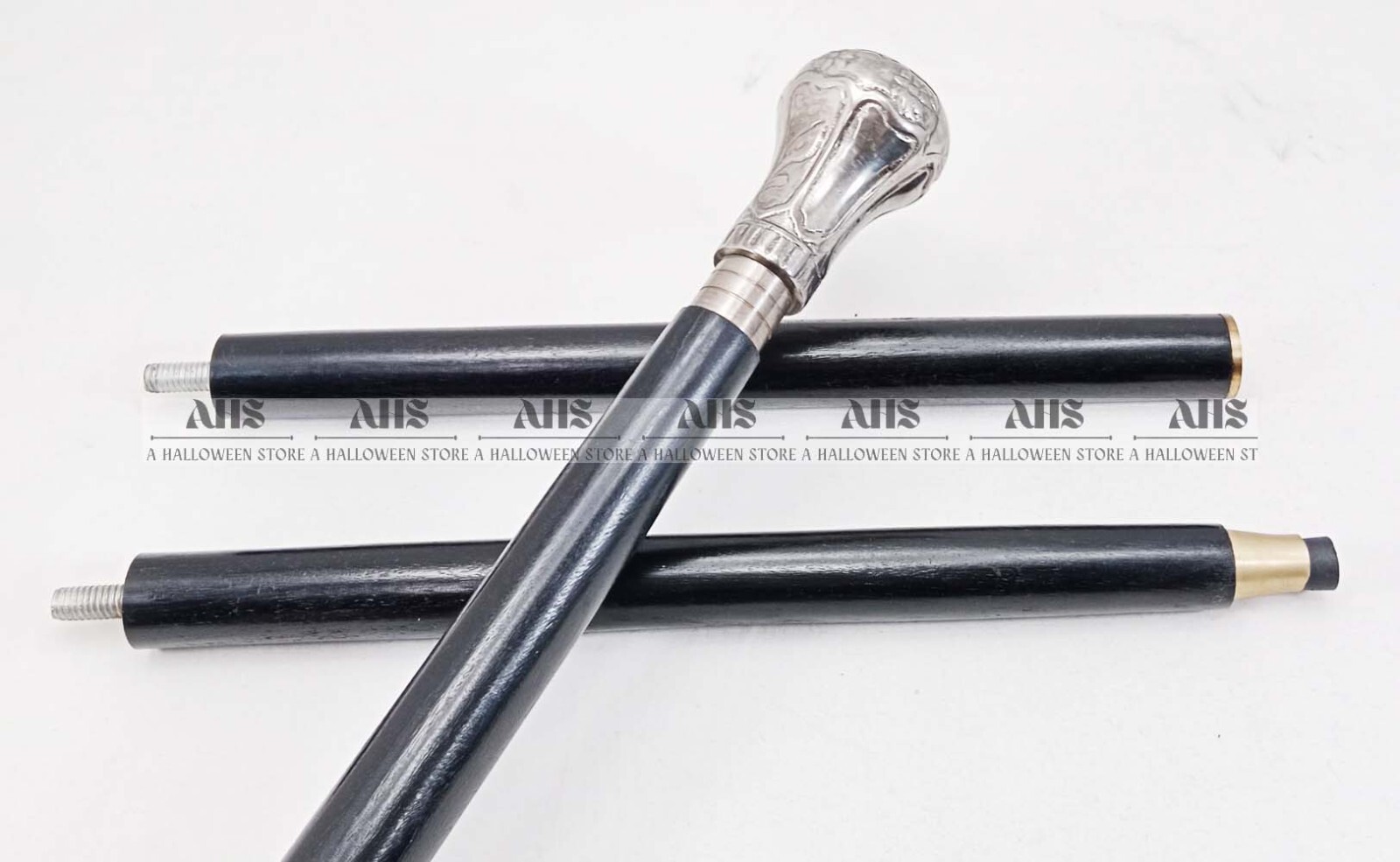 Solid Brass Knob Head Handle Designer Walking Sti… - image 9