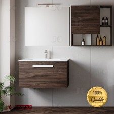 Mobile bagno sospeso 60 cm con lavabo in Ceramica e un cassetto AURA Vari Colori