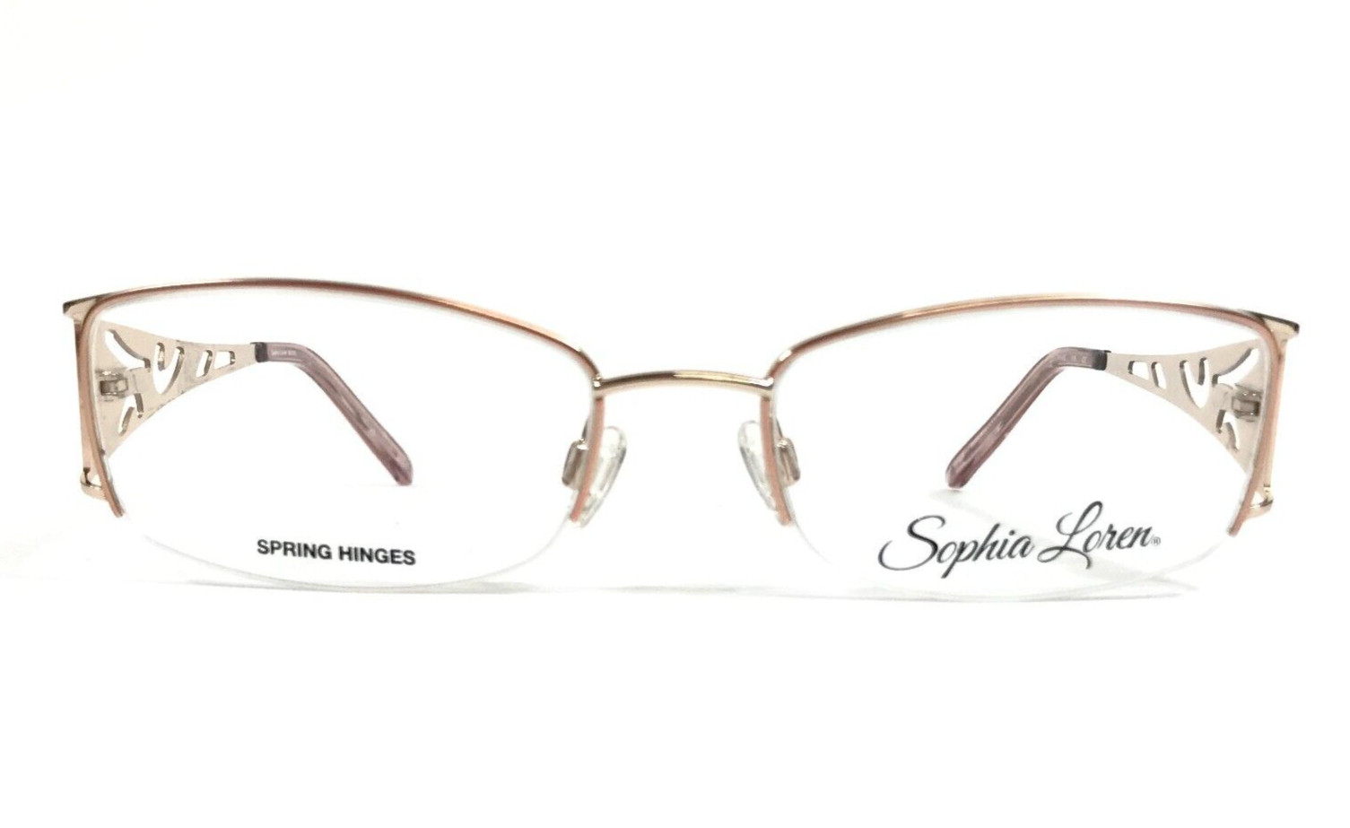 Оправа для очков Sophia Loren M181 118 из розового золота прямоугольной формы 53-18-135