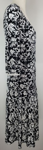 Sangria Sweater Dress - Size XL - Black & White Floral Pattern - Unlined - Picture 14 of 19