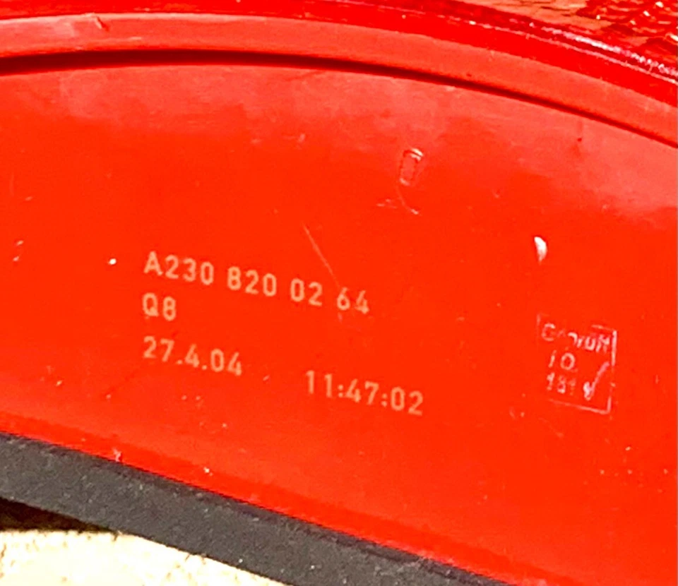 Conjunto de luz trasera derecha mercedes-benz sl500 o sl600 a2308200264 Foto 4 de 4