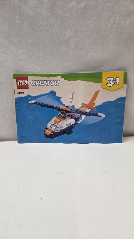 LEGO Creator 3-in-1 Supersonic Jet Set 31126 Model Instruction Manual Booklet