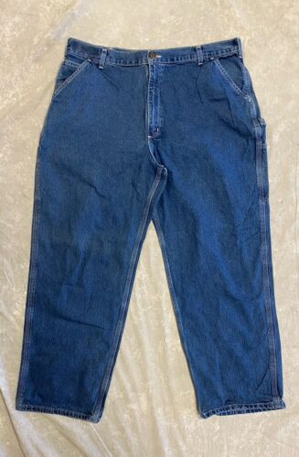 #126 Carhartt Carpenter Jeans Original Loose Fit Tag 42x30 Measures 40x30 - Photo 1/10