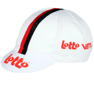 LOTTO VETTA RETRO VINTAGE CYCLING TEAM SOMMER MADE ITALY FAHRRADMÜTZE KAPPE 