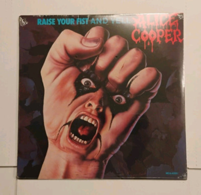 RARE SEALED - ALICE COOPER - RAISE YOUR FIST AND YELL 1987 ORIGINAL 1ST PRESSING