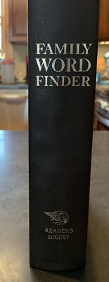 Family Word Finder: A New Thesaurus of Synonyms Antony. by Reader's Digest Vtg