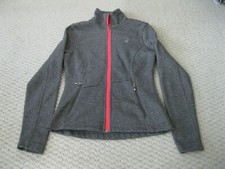 Spyder Core Sweater Zip Fleece Jacket Heather Gray Pink Women XS