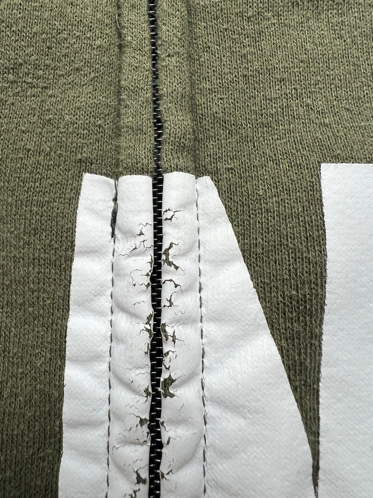 UNDERCOVER Giacca felpa con cappuccio e zip ROSA Victorias Secret verde XS