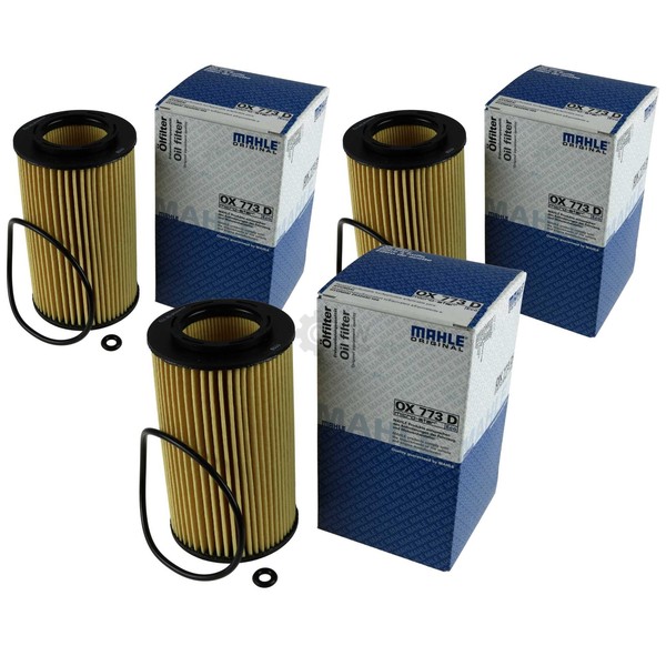 3X Mahle / Knecht OX 773D ÖLfilter Oil Filter Hyundai Grandeur TG FüR KIA-image
