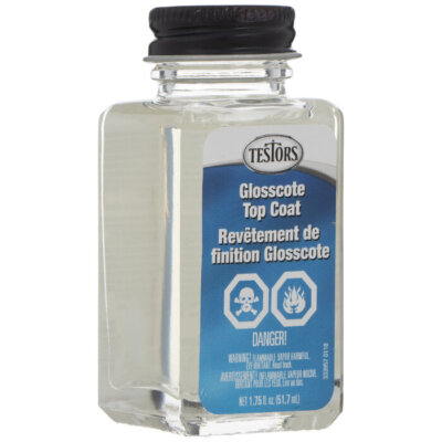 Testors Glosscote Clear Finish 1-3/4oz 51.8mL Bottle 1161X