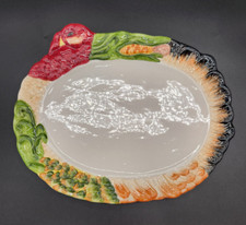 Thanksgiving Turkey Shaped Hors D'oeuvre Canapes Plate Thanksgiving Snack Plate