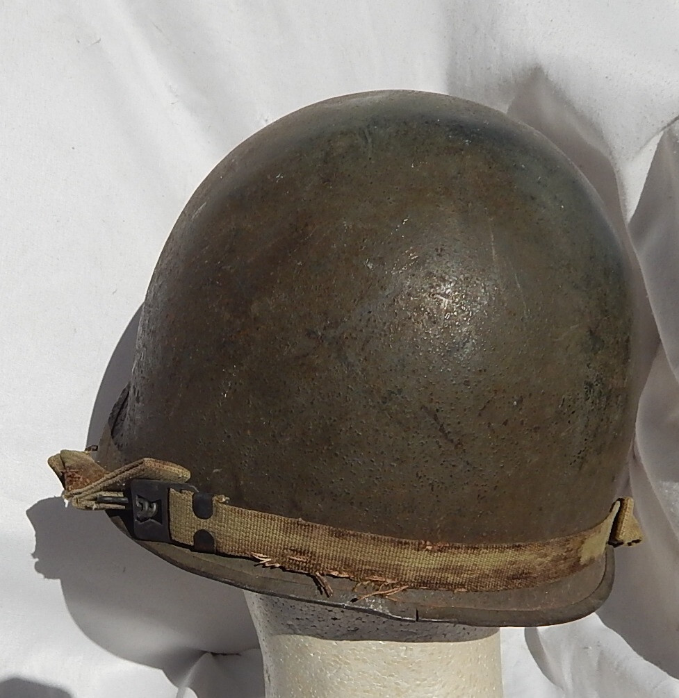 WW2 US Army & USMC Soldiers M1 Helmet complete with Liner and both