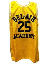 Carlton Banks #25 Yellow Basketball Jersey Fresh Prince of Bel Air Academy Gift Carlton Banks #25 Yellow Basketball Jersey Fresh Prince of Bel Air Academy Gift
