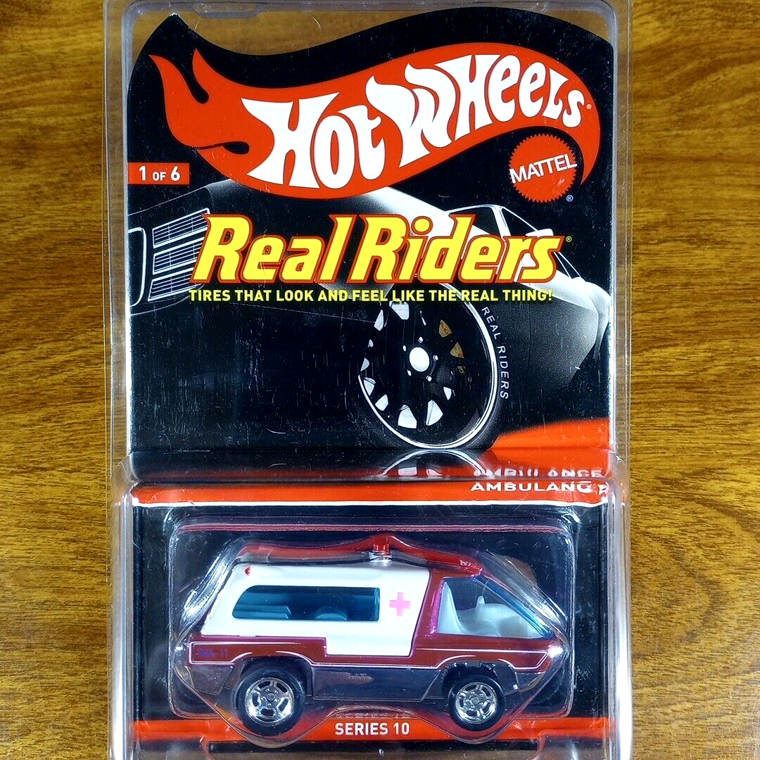 ミニカー Hot Wheels Real Riders AMBULANCE Hot Wheels RLC Real Riders Ambulance 864/4000 Pink 1/6 2011 The