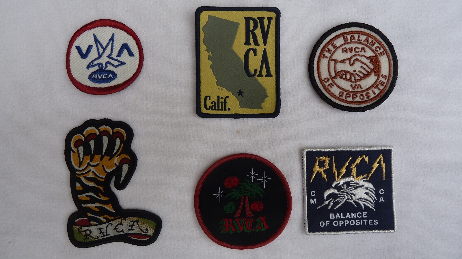 NEW RVCA American Gas Station Surf Patches 6 Pack VA Sport ANP Artist MMA Hawaii