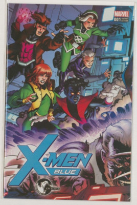 X-Men Blue #1 Marvel Comics Variant Cover Art / Rogue Gambit Nightcrawler