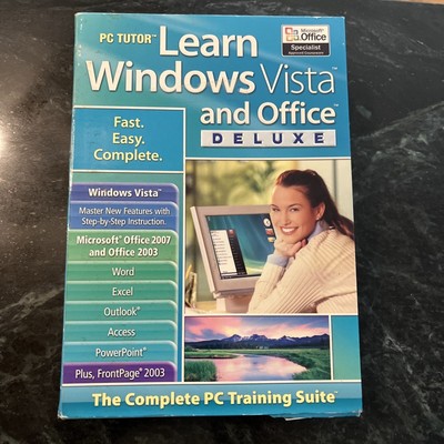 PC Tutor Learn Windows Vista and Office 2007 / 2003 Deluxe - Sealed Retail Box