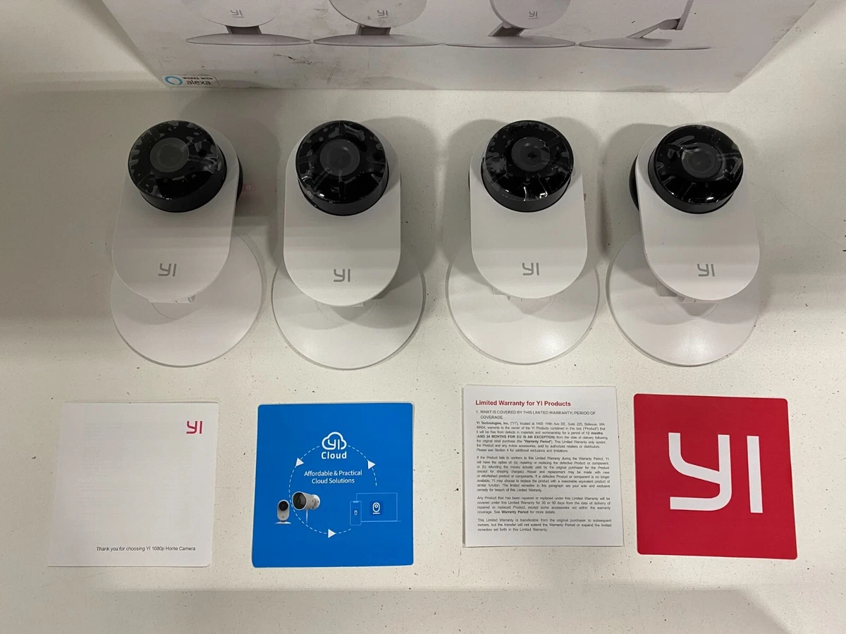 4-Pack YI 1080p Home Camera Family Pack w/ Night Vision Two Way Audio