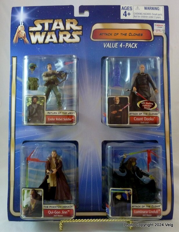 2002 STAR WARS ATTACK OF THE CLONES VALUE 4 PACK Hasbro - NIB | eBay