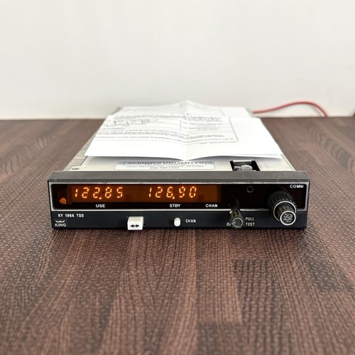 Bendix King KY-196A 28V VHF Comm Transceiver 064-1054-30 with New FAA 8130