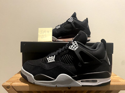 Nike Air Jordan 4 Retro SE ''Black Canvas'' Size 10 DH7138-006 Brand New Deadstock