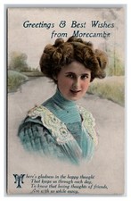 Victorian woman ~ Greetings from MORCAMBE ~ Lancashire, England, Gollsy
