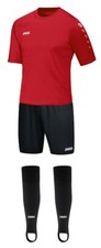 JAKO Trikotset rot Gr. M Trikot Hose Stutzen Fußball Sport 4233 4400 3414