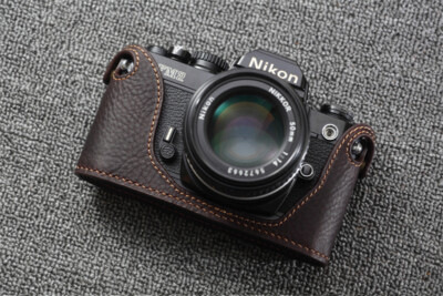 Genuine Leather Handmade Half Case for Nikon FM2 Camera Retro