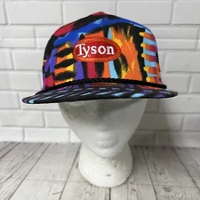 Tyson Foods Logo Vintage Hat Cabo San Lucas NOS Snapback Rope Nissin Bright