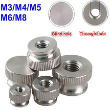 M3 M4 Knurled Thumb Nuts High Type Blind Hole Stainless Steel Hand Grip Knobs