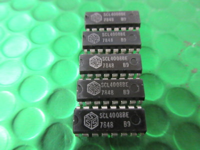 SCL4008BE (X5Chip) 4-Bit Parallel Full Addder CD4008BE HEF4008BE SCL4008A Sprague