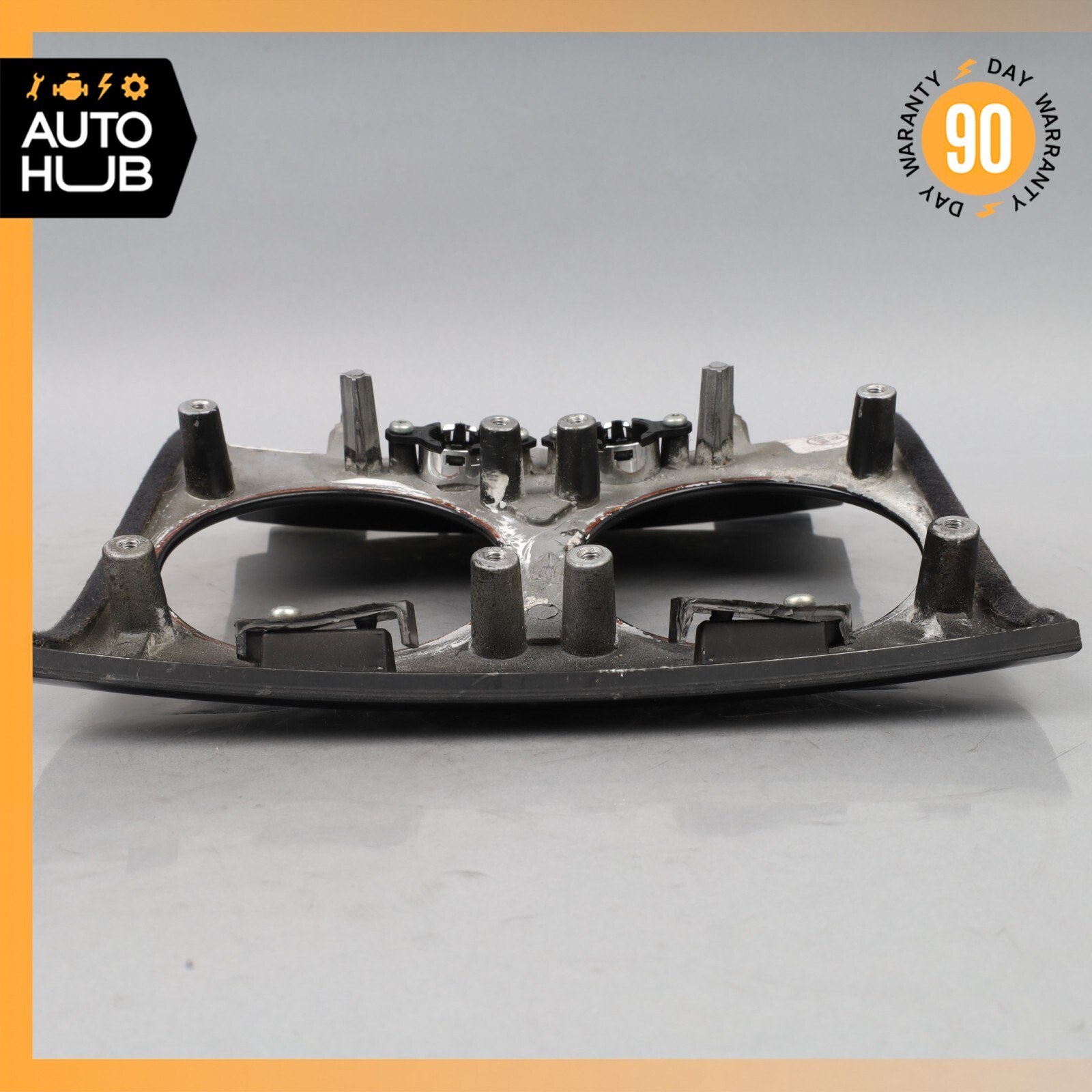 03-17 Bentley Continental GT Rear Center Console A/C Air Vent Trim Black OEM 61k