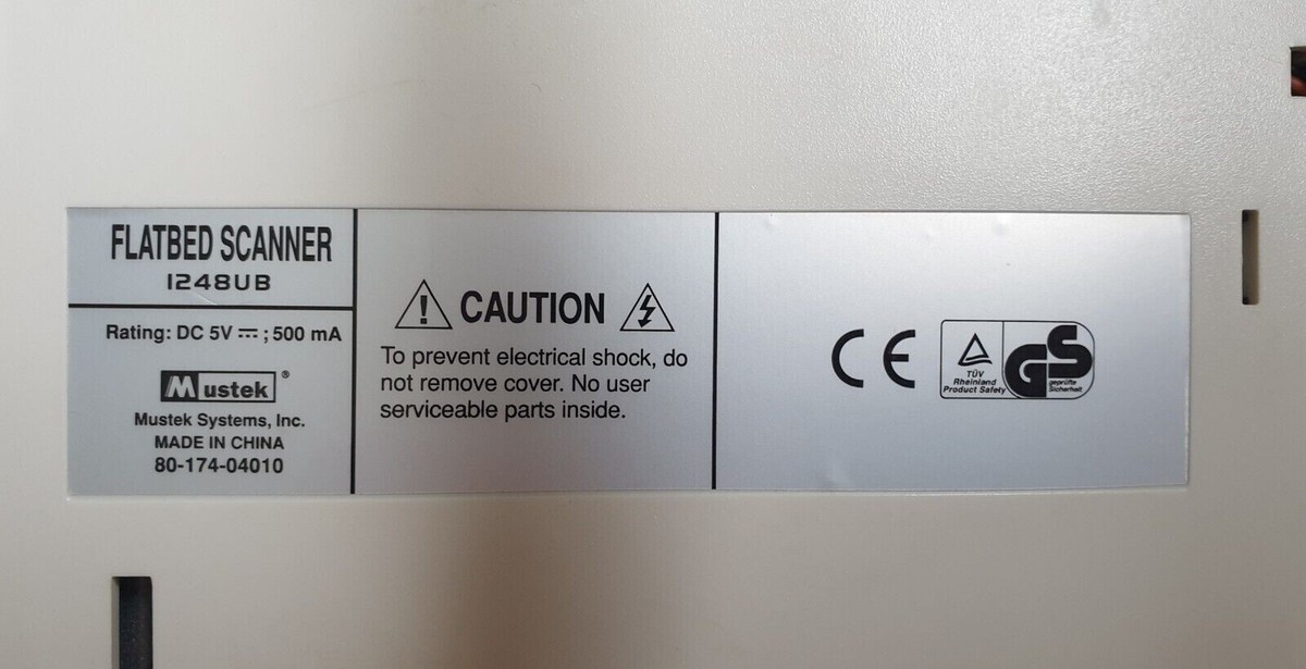 SCANNER MUSTEK 1248 UB SCAN EXPRESS PIANO FUNZIONANTE + DRIVER For.