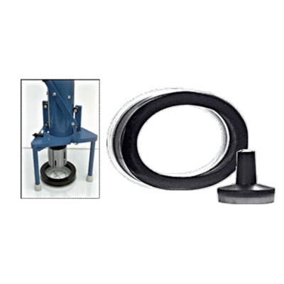 C.R. LAURENCE RR24 CRL 2'' x 4'' Oval Suction Base Drilling Ring with Plug - BLUE