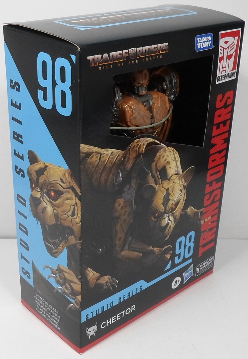 Transformers Generations Studio Series 98, Figurine Cheetor Classe Voyageur de 16,5 cm, Rise of The Beasts