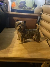 Cairn Terrier Dog Ceramic Figurine