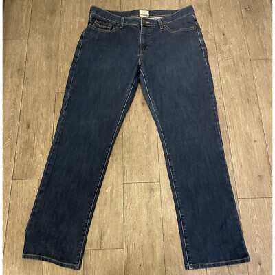 Levis 512 Perfectly Shaping Straight Leg Jeans Womens Size 18 Dark Wash |  eBay