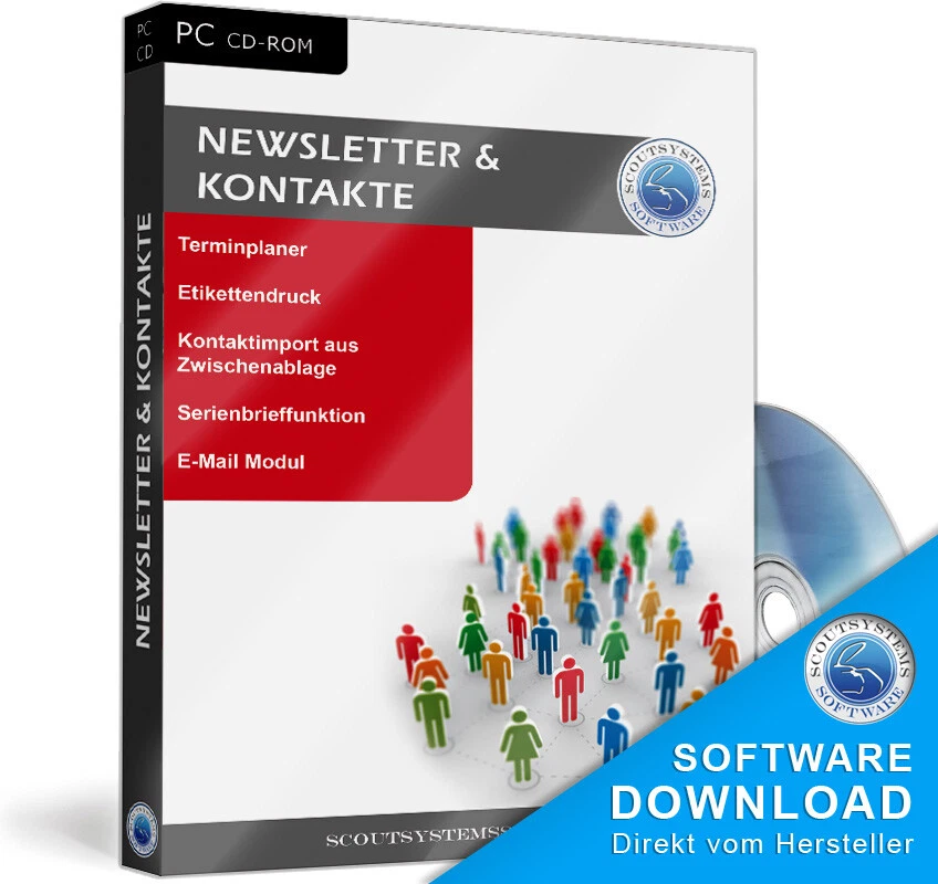 SCOUTSYSTEMS Contactos, clientes, gestión de proveedores, envío de boletines y cartas en serie, software