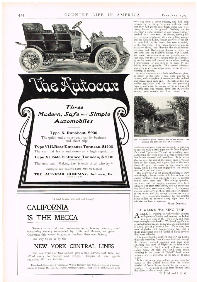 1905 Oldsmobile Touring Car Automobile Magazine Advertisment Vintage Ad  - Image 2 of 2